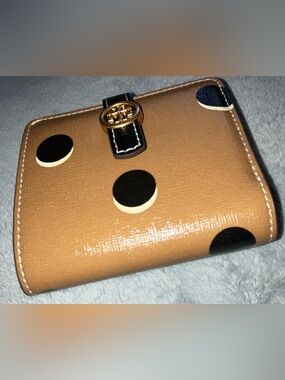 New, Tory Burch Robinson Polka Dot Bi-fold Wallet
